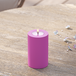 Bougie pilier LED d'extérieur Ø 7,5 x 12,5 cm Magenta