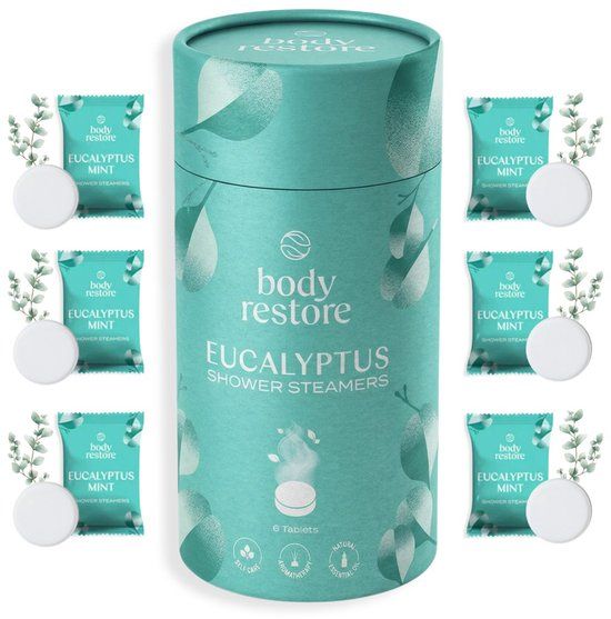 Body Restore Shower Steamers Eucalyptus & Mint 6-pack