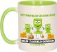 Bellatio Decorations Cadeau koffie/thee mok voor papa - groen - zakgeld - Vaderdag