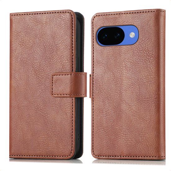 imoshion Hoesje - Geschikt voor Google Pixel 10a - Luxe Bookcase - Bruin
