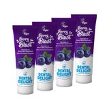 DENTAL DELIGHT Set van 4 Berry Blaste tandpasta met bessensmaak