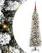 vidaXL Sapin de Noël artificiel Blanc 120 cm