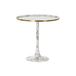Fijalo DKD Home Decor Bijzettafel Wit Marmer Aluminium 51 x 51 x 51 cm