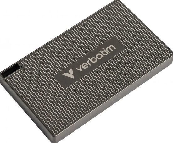 Verbatim Metal Mini 1TB - Extern - USB-C 3.2 - 1 TB - Zwart