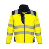 Portwest PW3 Hi-Vis Softshell Jack T402 - Geel/Marine - M