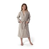 Möve Shawl Collar Badjas, Katoen, Zilvergrijs, 4652