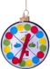 Vondels Glazen Kerstbal - Twister Draaischijf 7.5cm Multi 1 Stuks
