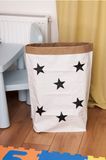 Homemania Prullenbak, Kraftpapier, Vinyl, Wit, Zwart