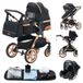 StarTech Combine kinderwagen 3-in-1 - Model V9 - Opvouwbaar - Compatibel met autostoeltjes - Geschikt voor baby's vanaf de geboorte - 0-3 jaar - Hoge uitvoering - Zwart