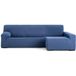 ECOMMERC3 Bankhoes voor chaise longue, lang hoekdeel rechts, blauw