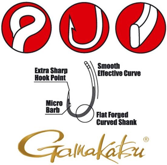 Gamakatsu Smooth PTFE Coating Hump Back Size : 6