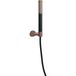 Wiesbaden UniMatch - Set de douche à main avec barre de douche - 1 jet - Flexible de douche et support mural - Inclinable - Bronze brossé Cuivre/Noir mat