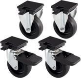 Ferplast Set Wielen Atlas 50/60 - Hondentransportbox - Zwart 4 stuks