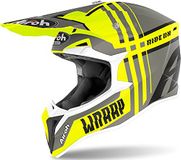 AIROH HELMET WRAAP BROKEN YELLOW MATT M