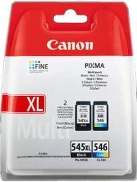 Canon PG-545XL/CL-546 - Inktcartridge - Multipack - Zwart / Multicolor