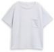 Tom Tailor Losvallend scuba T-shirt met borstzak - Maat XL - soft dusty blue