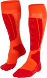 FALKE SK5 warm dun wol functioneel materiaal skisokken dames oranje - maat 35-36
