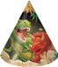 Haza Dinosaurus thema feesthoedjes - 16x - papier/karton - Dino kinderfeestje