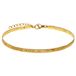 Lucardi - Dames Stalen goldplated armband I LOVE YOU - Armband - Staal - Goudkleurig - 19 cm