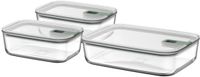 Mepal Glazen Vershouddoos set EasyClip - 2x 1000 + 2250 ml - Nordic sage