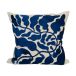 Fine Little Day Housse de coussin Leaves brodée 48x48 cm Bleu