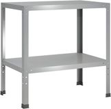 vidaXL - Planttafel - 80 x 50 x 80 cm - Gegalvaniseerd staal - zilver