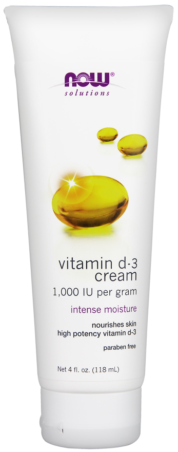 Now Foods Vitamin D-3 Cream 1000 IU - 118 ml