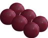 Bolsius - Glanzende bolkaarsen - 6 Stuks - Rood - 7cm - 16 Branduren
