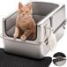 PRIORPET Terona B.V. Kattentoilet RVS XXL - 60x40x32 cm