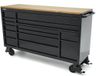 Merkloos / Sans marque HBM Gereedschapswagen met 14 laden, zwart, metaal, 182 cm