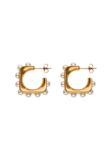 Gaya Leo E-Commerce Ltd. Gaya Earrings Gold White Pearl 2.3 cm