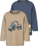 NAME IT NMMKARKE 2P LS TOP BOX Heren T-shirt