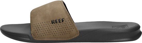 Reef One Slidegrey/Tan Heren Slippers - Grijs/Cognac - Maat 46