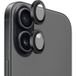 Blueo Film de protection pour caméra arrière Metal Frame pour Apple iPhone 17, Verre Trempé, Noir
