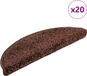 vidaXL - Trapmatten - 20 stuks - 56x17x3 cm - Bruin - Halfrond