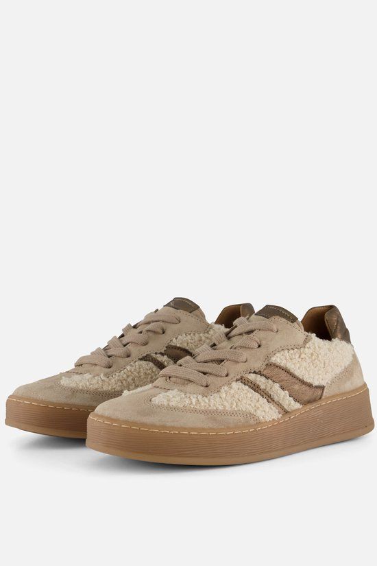 Gabor Teddy Sneakers beige Leer - Dames