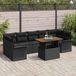 Maison Exclusive - Ensemble de jardin 8 places, noir, en polyrotin