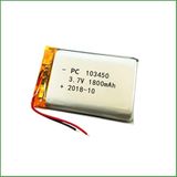 YUNIQUE NEDERLAND 1 stuk oplaadbare Lipo batterij 103450 (3.7v, 1800mAh Lipo) voor Bluetooth hoofdtelefoon, Smart Watch, POS, medische instrumenten en andere draagbare apparaten