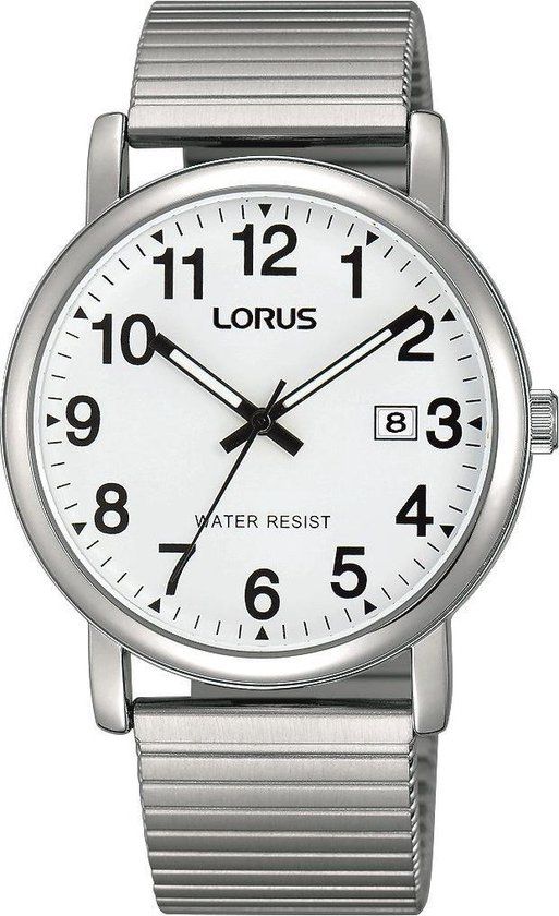 Lorus Herenhorloge RG859CX9 - Zilverkleurig Staal - 37.5 mm