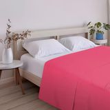 ECOMMERC3 Extra zacht en comfortabel laken voor bedden van 180 cm, kersenkleur, gemaakt in Spanje, ademend, onderhoudsvriendelijk