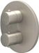 IVY Bond Pièce de finition Thermostat encastré avec inverseur 2 voies avec rosace ronde - Nickel brossé PVD
