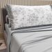 PETTI Artigiani Italiani - Katoenen beddengoed met kussenslopen met digitale print, eenpersoonsbed, beddengoedset voor eenpersoonsbed, lichtgrijs, 100% Made in Italy