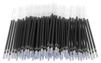 Omgoods - 100 Pièces Recharges de Stylos Gel Effaçables à Chaud - Encre Noire
