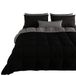 PETTI Artigiani Italiani - Winterdekbed 240x260 cm 2-Persoons, Warm Dubbelzijdig Dekbed Zwart, Anti-allergisch Microvezel 300g/m², Zacht en Behaaglijk, Made in Italy