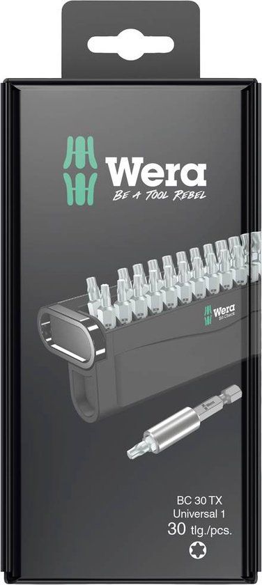 Wera Bit-Check 30 TX Universal 1 SB - 30-delig Torx Bitset