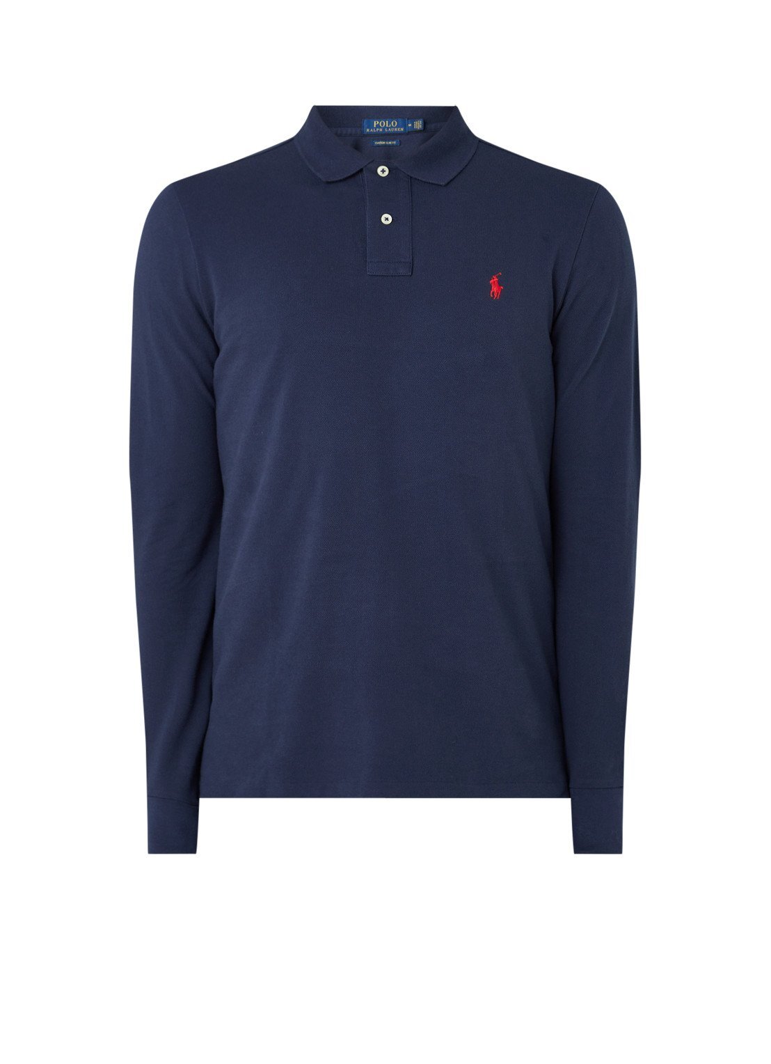 Ralph Lauren Custom slim fit polo van piqué katoen