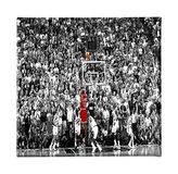 Homemania Basketbalafbeelding voor woonkamer, kinderkamer, meerkleurig, 60 x 3 x 60 cm, HM20KNV60 x 60 – 231, polyester, hout