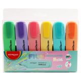 Keyroad Markeerstift Rookkanaal Pastel 6 stuks KR972174-multicolor