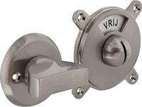 Intersteel Toilet-/badkamersluiting George vrij/bezet nikkel mat