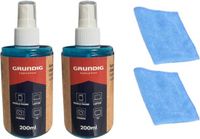 Grundig - Schermreinigingsspray - 2 x 200 ml - Inclusief Reinigingsdoek